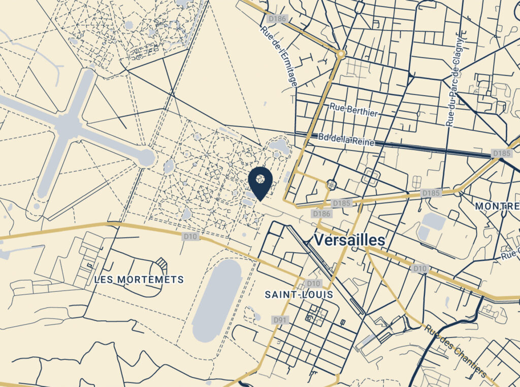 mappa reggia di versailles